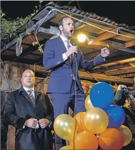  ?? Noah Berger Associated Press ?? SAN FRANCISCO Dist. Atty. Chesa Boudin addresses supporters on Tuesday, when he was recalled by voters. Boudin can run for his job again in November.