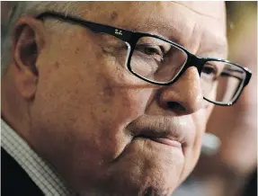  ?? — THE CANADIAN PRESS ?? Public Safety Minister Ralph Goodale says the government is looking into strengthen­ing peace bonds following the incident with suspected terrorist Aaron Driver.