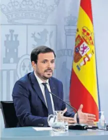  ?? EFE ?? El ministro de Consumo, Alberto Garzón.