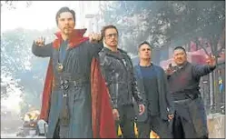  ??  ?? HAY EQUIPO. Casi todo el universo Marvel está en pantalla.