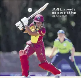  ?? ?? JAMES... stroked a top score of 55 from 37 deliveries