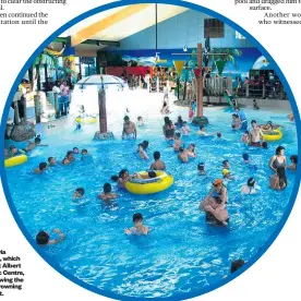  ?? ?? are
Belgravia Leisure, which runs Mt Albert Aquatic Centre, is reviewing the near-drowning incident.
