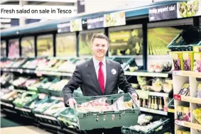  ??  ?? Fresh salad on sale in Tesco