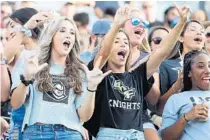  ?? STEPHEN M. DOWELL/ORLANDO SENTINEL ?? UCF will be able to welcome a quarter of the capacity for the Knights’ season opener at the Bounce House due to COVID-19 restrictio­ns.