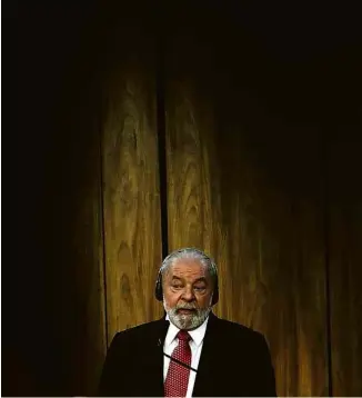  ?? Gabriela Biló - 30.jan.23/folhapress ?? O presidente Luiz Inácio Lula da Silva no Palácio do Planalto