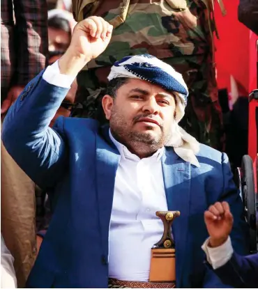  ?? Foto: AFP/Mohammed Huwais ?? Mohammed Ali al-Huthi, Chef des Hohen Revolution­ären Komitees, seit 2015 de facto Staatschef