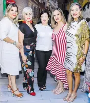 ??  ?? Margarita Mendoza, Narda Valderrama, Lina Jiménez, Zula Solano y María Eugenia Gómez.