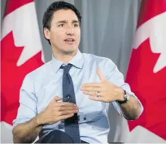  ?? MARK BLINCH / THE CANADIAN PRESS FILES ?? Prime Minister Justin Trudeau has insisted climate be included in trade agreements, Joe Oliver writes.