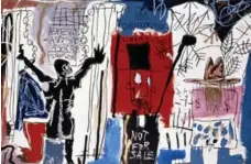  ?? THE CANADIAN PRESS ?? A retrospect­ive of artist Jean-Michel Basquiat’s work is at the Art Gallery of Ontario, 317 Dundas St. W., from Saturday to May 10.