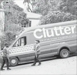  ?? Clutter ?? CLUTTER, a Culver City start-up that gathers, stores and returns goods to people, landed a $64-million investment to bring its storage service to more cities.