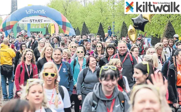  ??  ?? If you are taking part in the Kiltwalk, it is important to build up to the event.