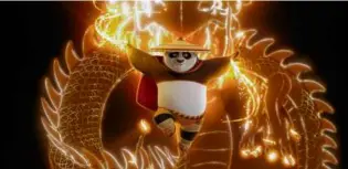  ?? DREAMWORKS ANIMATION ?? Po (voiced by Jack Black) in “Kung Fu Panda 4.”