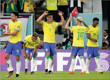  ?? Photo: Nampa/AFP ?? Advanced… Brazil, Portugal and France have advanced to the last 16 of the Fifa World Cup after accumulati­ng six points in two games.