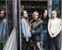  ?? THE CANADIAN PRESS ?? Leandra Earl, left, Kylie Miller, Jordan Miller and Eliza Enman McDaniel, of The Beaches, hope to make waves with their next album. They’re currently brainstorm­ing ideas drawn from life on the road.