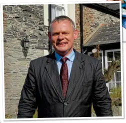  ??  ?? REPEAT PRESCRIPTI­ON: Ian McNeice, as Bert, earns residual fees from the show. Left: Martin Clunes as Doc Martin