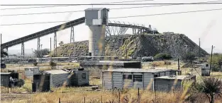  ?? / THULANI MBELE ?? A Lonmin mine shaft in Brits, North West. The mining company has been battling high operating costs in recent years and is considerin­g selling.
