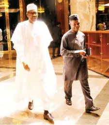  ??  ?? Muhammadu Buhari and Yemi Osinbajo