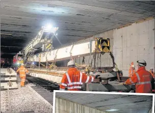  ??  ?? ON TARGET: Constructi­on of the Stockley flyover has reached a milestone