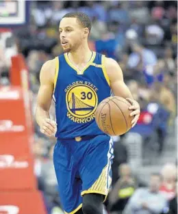  ?? NICK WASS/ASSOCIATED PRESS ?? Stephen Curry and the Warriors might have to get by without Kevin Durant, their leading scorer and rebounder, for the remainder of the regular season and maybe longer.