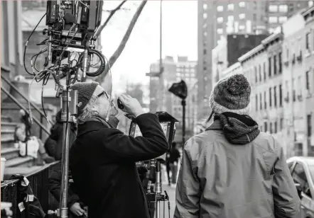  ?? ?? Mills (left) in New York, one of the four cities he filmed in. “I wanted to take my two characters, with that intimacy, and thrust them out in the world.”