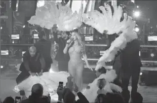  ?? GETTY IMAGES ?? Mariah Carey’s disastrous New Year’s Eve show in Times Square.