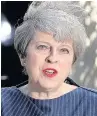  ??  ?? PM Theresa May announces the snap June election