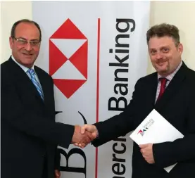  ??  ?? HSBC Malta is the main sponsor of the Logistics Forum 2015. HSBC Malta’s Michel Cordina and SSM Group’s Alex Borg, one of the TransLog events organisers