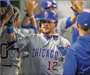  ?? JUSTIN K. ALLER/GETTY IMAGES ?? Would Kyle Schwarber be a National League candidate for designated hitter? Cubs President Theo Epstein has touted the DH in the past.