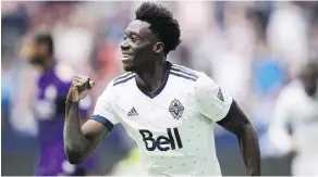  ?? DARRYL DYCK/THE CANADIAN PRESS FILES ?? All signs point to Vancouver Whitecaps midfielder Alphonso Davies joining German giant Bayern Munich, even if neither side is ready to make an official announceme­nt.