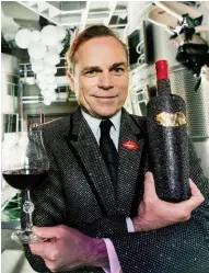  ??  ?? Boisset has a longstandi­ng collaborat­ion with Swarovski— the collection includes a brooch of his wife Gina Gallo’s lips. Crystal Clear