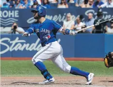  ?? GETTY IMAGES/FILES ?? Kevin Pillar is set to rejoin the Blue Jays after a stint on the 15-day disabled list with a torn ligament in his thumb.