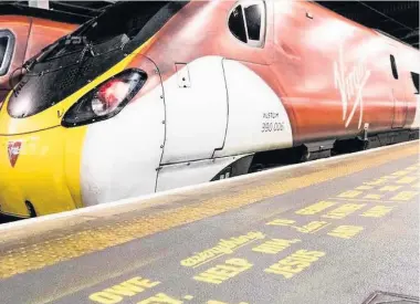  ??  ?? &gt; The platform at London Euston, with movie quotes which will be coming to Birmingham