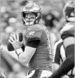  ?? MATT ROURKE/ASSOCIATED PRESS ?? Carson Wentz completed 21 of 30 attempts for 304 yards as the host Eagles trounced the Cardinals.