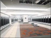  ??  ?? The Rebels will enjoy a spacious locker room in the complex financed by the Fertitta family.