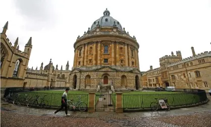  ?? Photograph: Matthew Childs/Reuters ?? The university has been accused of ‘greenwashi­ng’ by accepting money for scholarshi­ps, prizes and events despite links to the climate crisis.