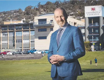  ?? ?? Peterswald for Property director Kim Morgan says the UTAS Sandy Bay campus is very good real estate.