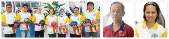  ??  ?? Team of the Week Youngsters. (AN photos) Bowlers of the Week Rico Bulalayao and Carol Rio.
