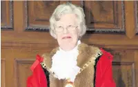  ?? Pic: Nigel Player ?? Hilda Gaddum during her time as mayor of Cheshire East