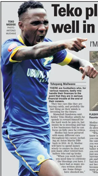  ?? PHOTO: ANTONIO MUCHAVE ?? TEKO MODISE