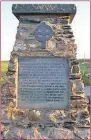  ??  ?? The memorial at Sanaig.