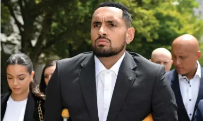  ?? ?? Tennis player Nick Kyrgios has pleaded guilty to assaulting his former girlfriend, but the charge was dismissed. Photograph: Mick Tsikas/ EPA