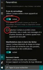  ??  ??   Mêmeencas deverrouil­lage del’ordinateur, Cortanapeu­t accéderàvo­s données.