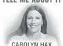  ?? ?? CAROLYN HAX