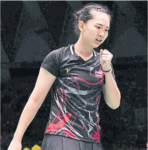  ??  ?? Thai sixth seed Pornpawee Chochuwong, who lifted her maiden BWF Super 300 in Barcelona yesterday.