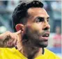  ??  ?? EMBARRASSE­D Boca Juniors striker Carlos Tevez