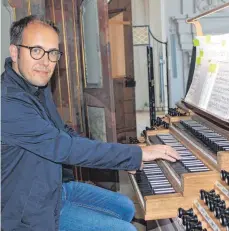  ?? FOTO: HOG ?? Michael Utz spielte auf der Orgel in Obermarcht­al.