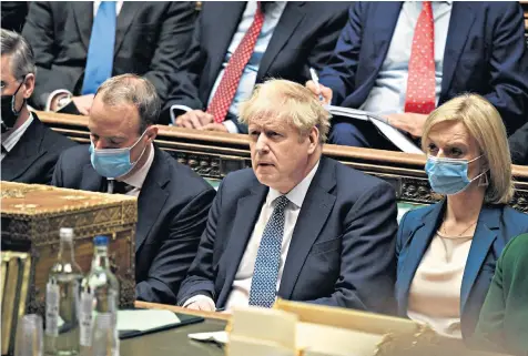  ?? ?? Boris Johnson had a tough time in Parliament this week and suffered a drop in approval ratings, but voters are likely to recall he delivered Brexit, vaccines and an end to lockdown