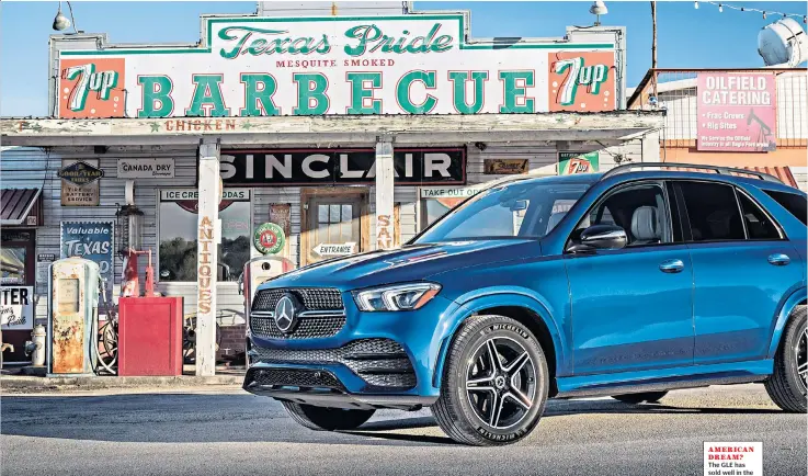  ??  ?? AMERICAN DREAM?The GLE has sold well in the US thanks to classy looks and a luxury interior