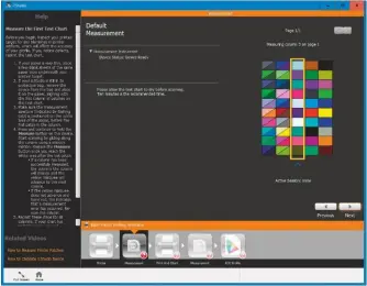  ??  ?? The i1Studio software gives helpful instructio­ns in the Help panel on the left side of the screen