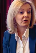  ?? ?? WArning: Britain’s foreign secretary Liz Truss